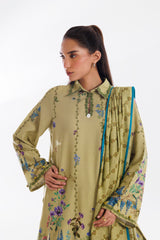 Stitched Khaddar Muzlin Suit