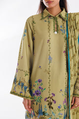 Stitched Khaddar Muzlin Suit