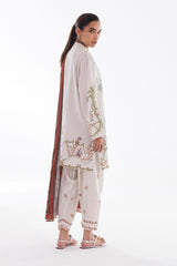 Stitched Linen Muzlin Suit