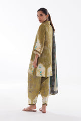 Stitched Linen Muzlin Suit