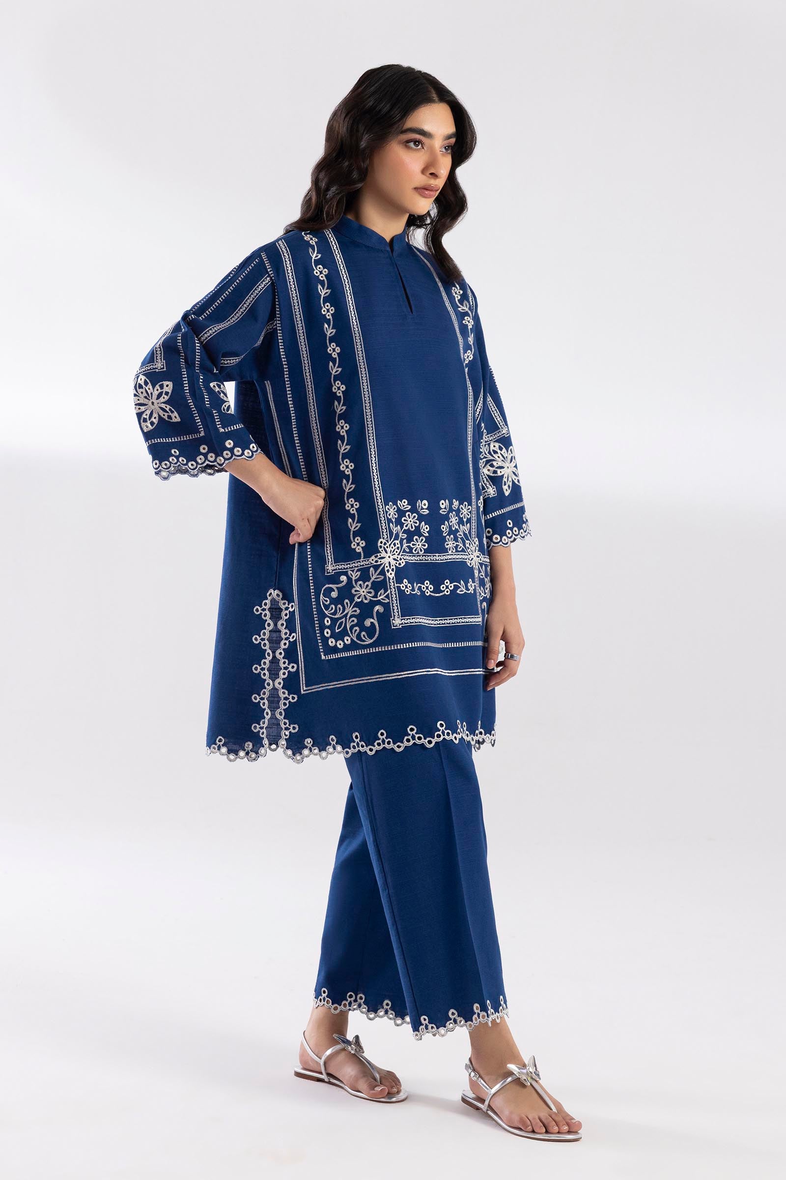 Stitched Embroidered Khaddar Shirt+ Shalwar Main image