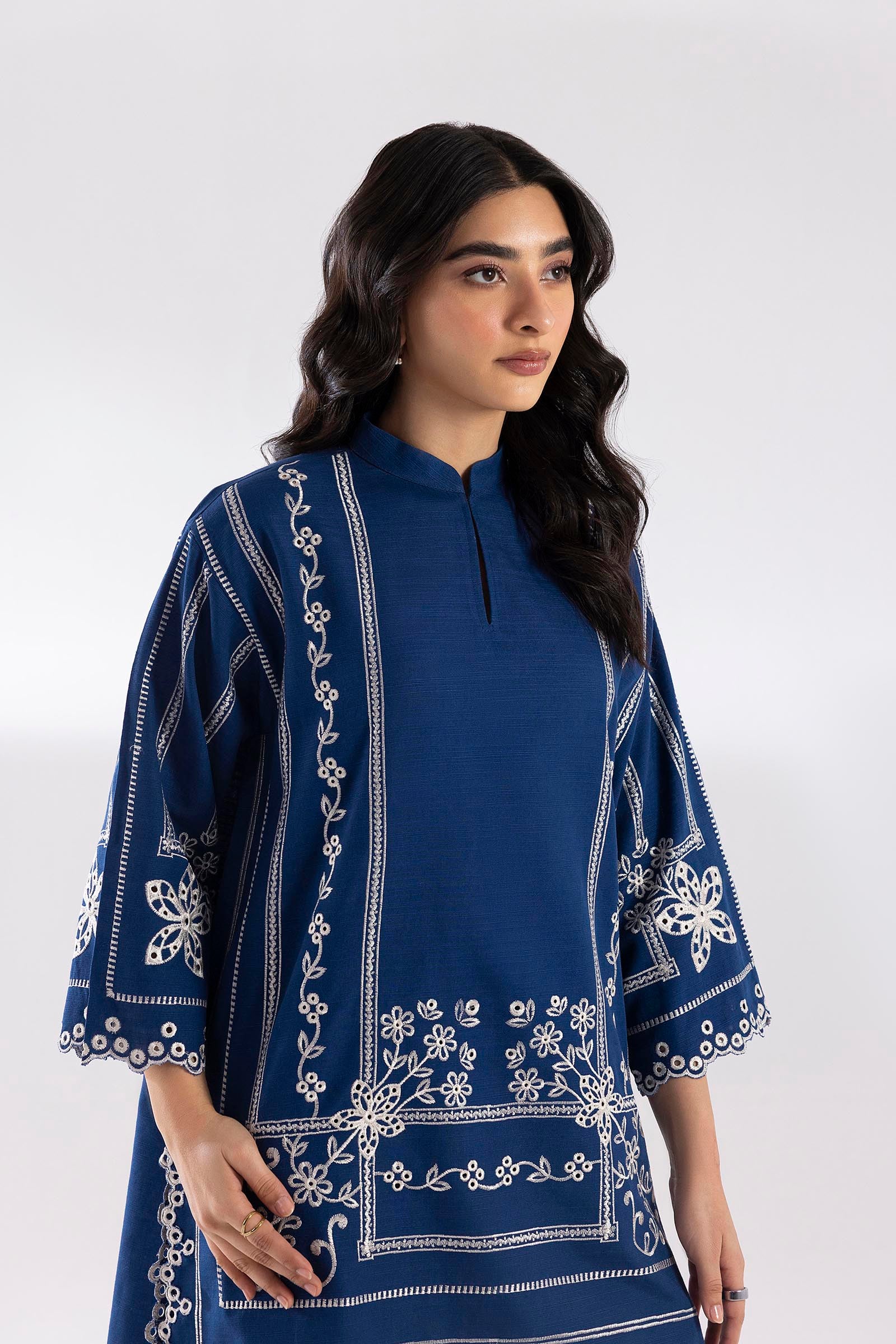 Stitched Embroidered Khaddar Shirt+ Shalwar Secondary image