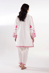 Stitched Embroidered Khaddar Shirt + Shalwar