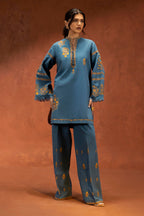 Stitched Embroidered Khaddar Slub