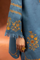 Stitched Embroidered Khaddar Slub