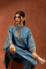 Stitched Embroidered Khaddar Slub
