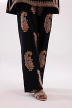 Stitched Embroidered Khaddar Shirt + Culotte