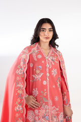 Stitched Embroidered Khaddar Shirt + Shalwar