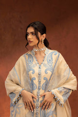 Stitched Embroidered Raw Silk Suit