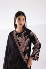 Stitched Embroidered Raw Silk Suit