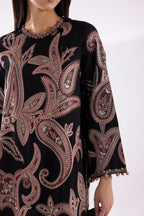 Stitched Embroidered Raw Silk Suit