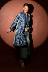 Stitched Embroidered Raw Silk Suit