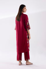 Stitched Dobby Viscose Embroidered + Bottom