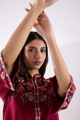 Stitched Dobby Viscose Embroidered + Bottom