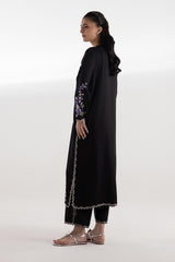 Stitched Embroidered Khaddar Shirt + Culotte