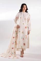 Stitched Embroidered Khaddar Suit