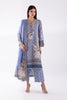 Stitched Signature Embroidered Cotton Net Suit