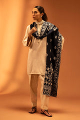 Embroidered Linen Shawl