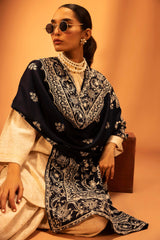 Embroidered Linen Shawl