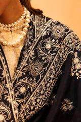 Embroidered Linen Shawl