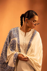 Embroidered Linen Shawl