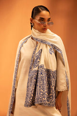 Embroidered Linen Shawl