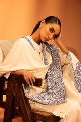 Embroidered Linen Shawl