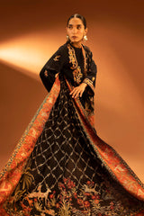 Embroidered Raw Silk Shawl