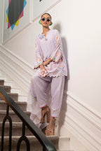 Stitched Embroidered Raw Silk Shirt + Shalwar