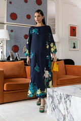 Stitched Embroidered Raw Silk Shirt + Trouser
