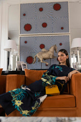 Stitched Embroidered Raw Silk Shirt + Trouser