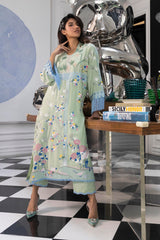 Stitched Embroidered Raw Silk Shirt + Trouser