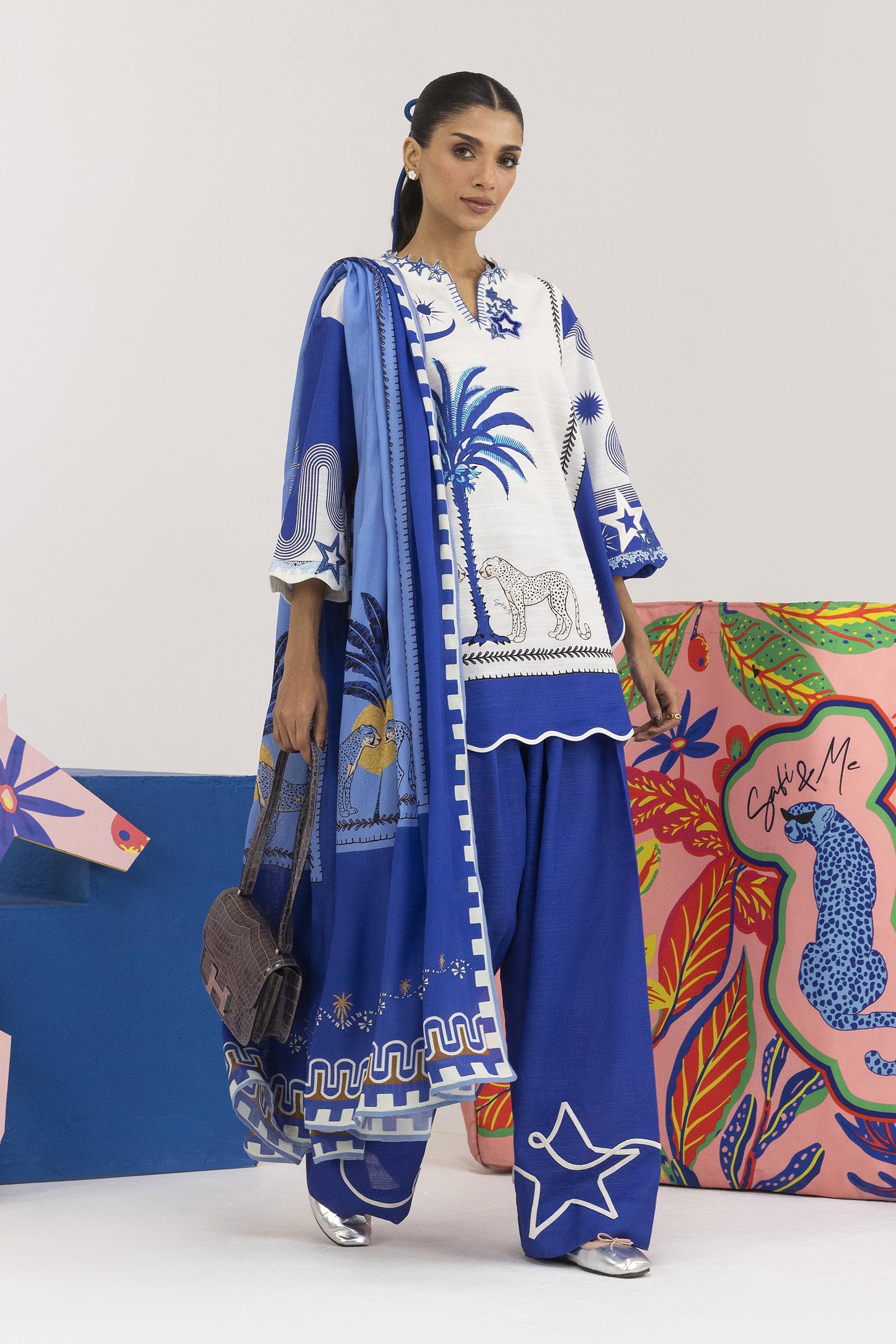 Stitched Safi & Me Khaddar Set