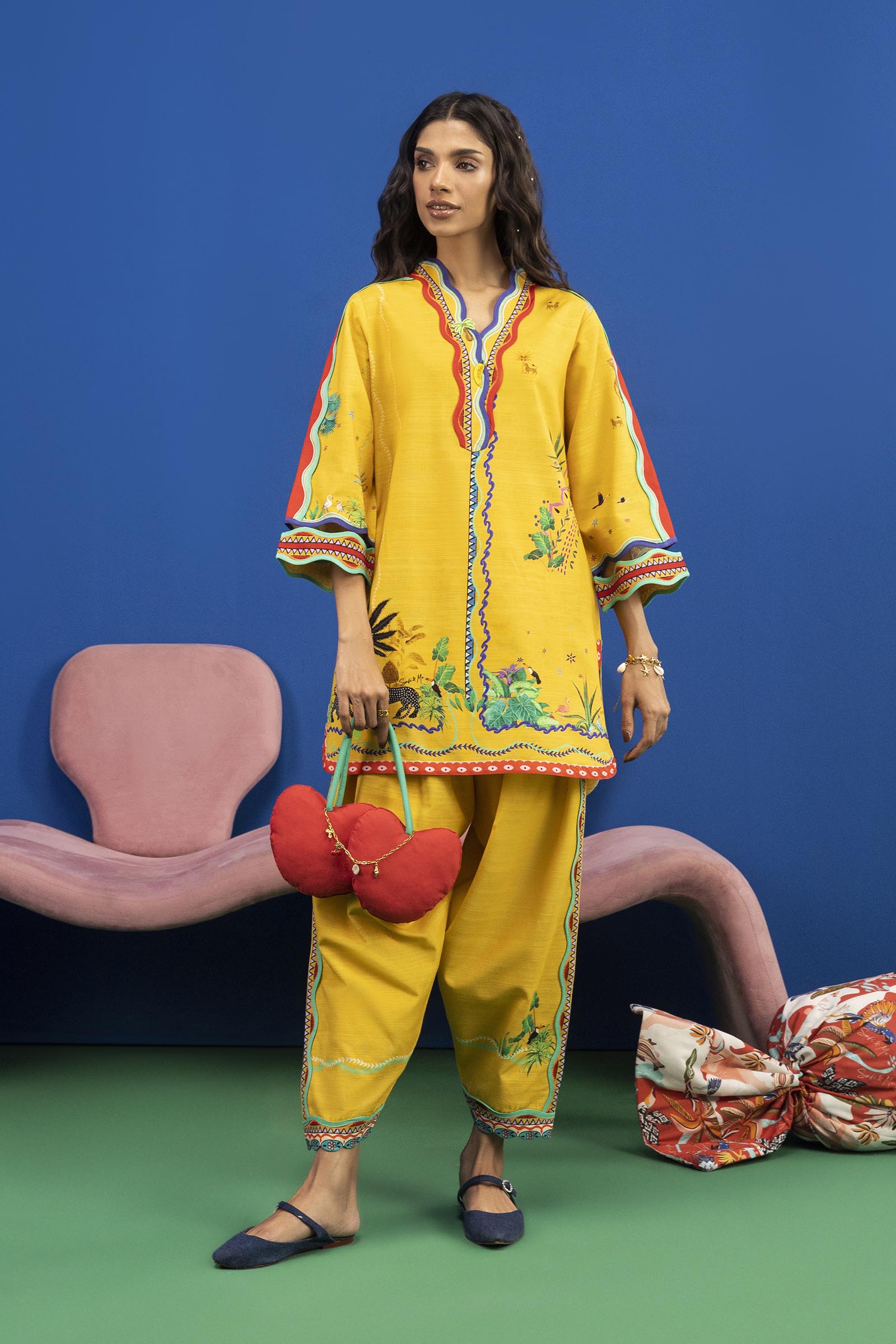 Stitched Safi & Me Khaddar Set