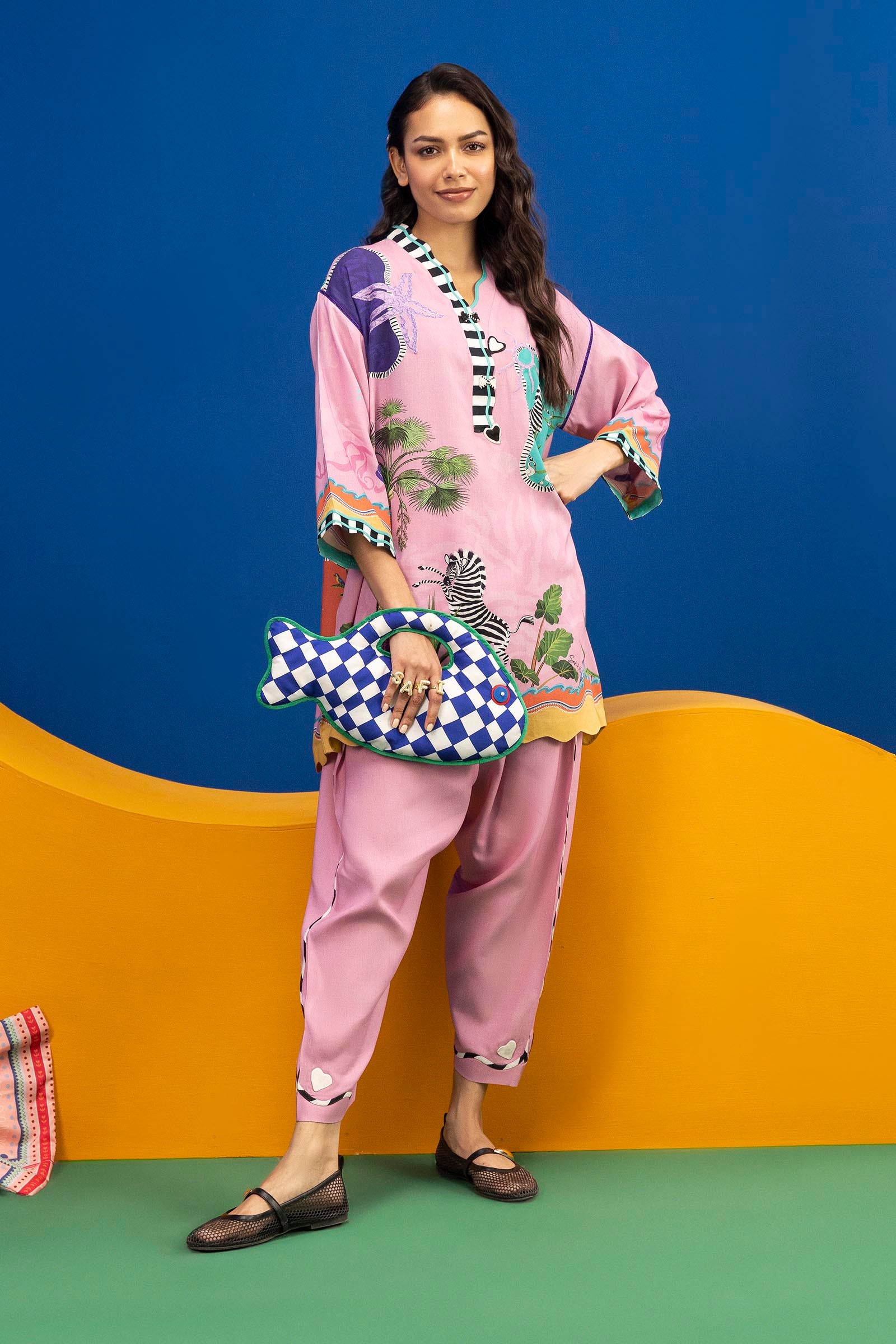Stitched Safi & Me Linen Set Main image