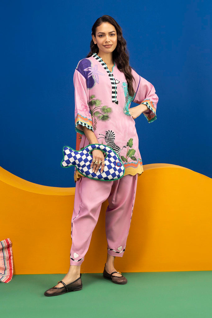 Stitched Safi & Me Linen Set