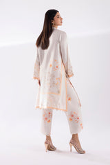 Stitched Printed Satin Shirt + Culottes