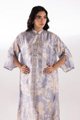 Stitched Printed Satin Shirt + Culotte