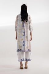 Stitched Printed Satin Shirt + Culotte