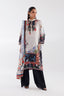 Stitched Printed Satin Shirt + Dupatta