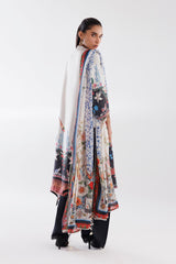Stitched Printed Satin Shirt + Dupatta