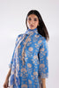 Stitched Embroidered Satin Shirt + Gharara + Dupatta