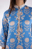 Stitched Embroidered Satin Shirt + Gharara + Dupatta