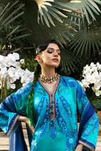 Stitched Embroidered Satin Suit