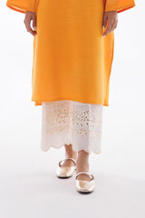 Stitched Embroidered Slub Khaddar Culotte