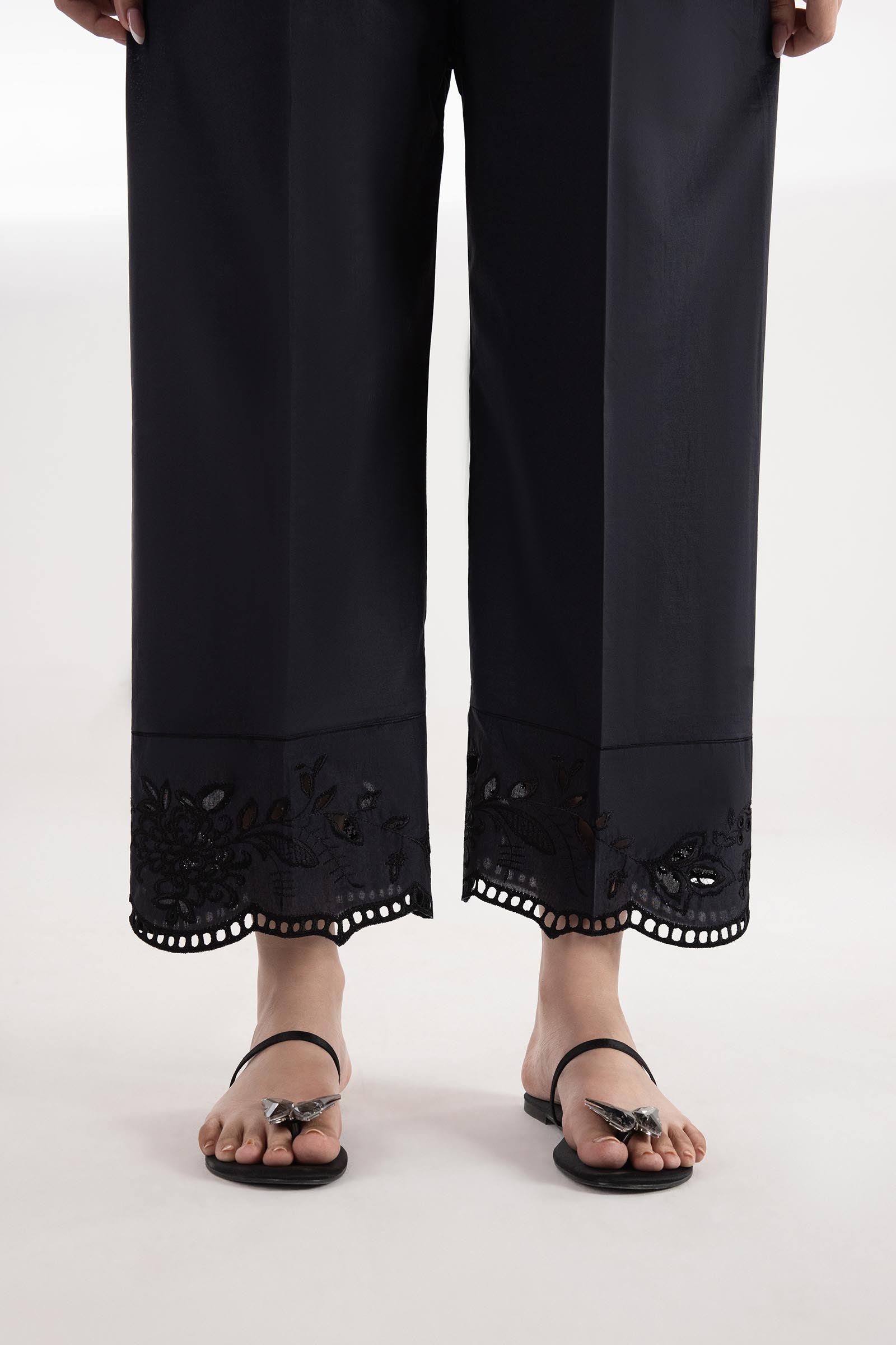 Stitched Embroidered Cambric Culotte Main image