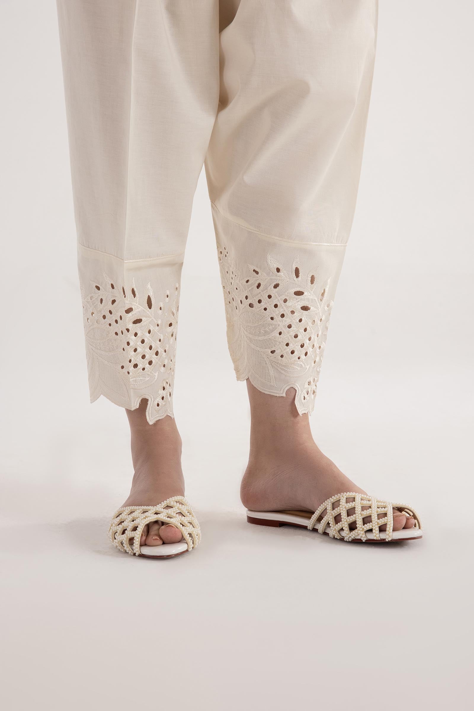 Stitched Embroidered Cambric Skinny Shalwar Main image