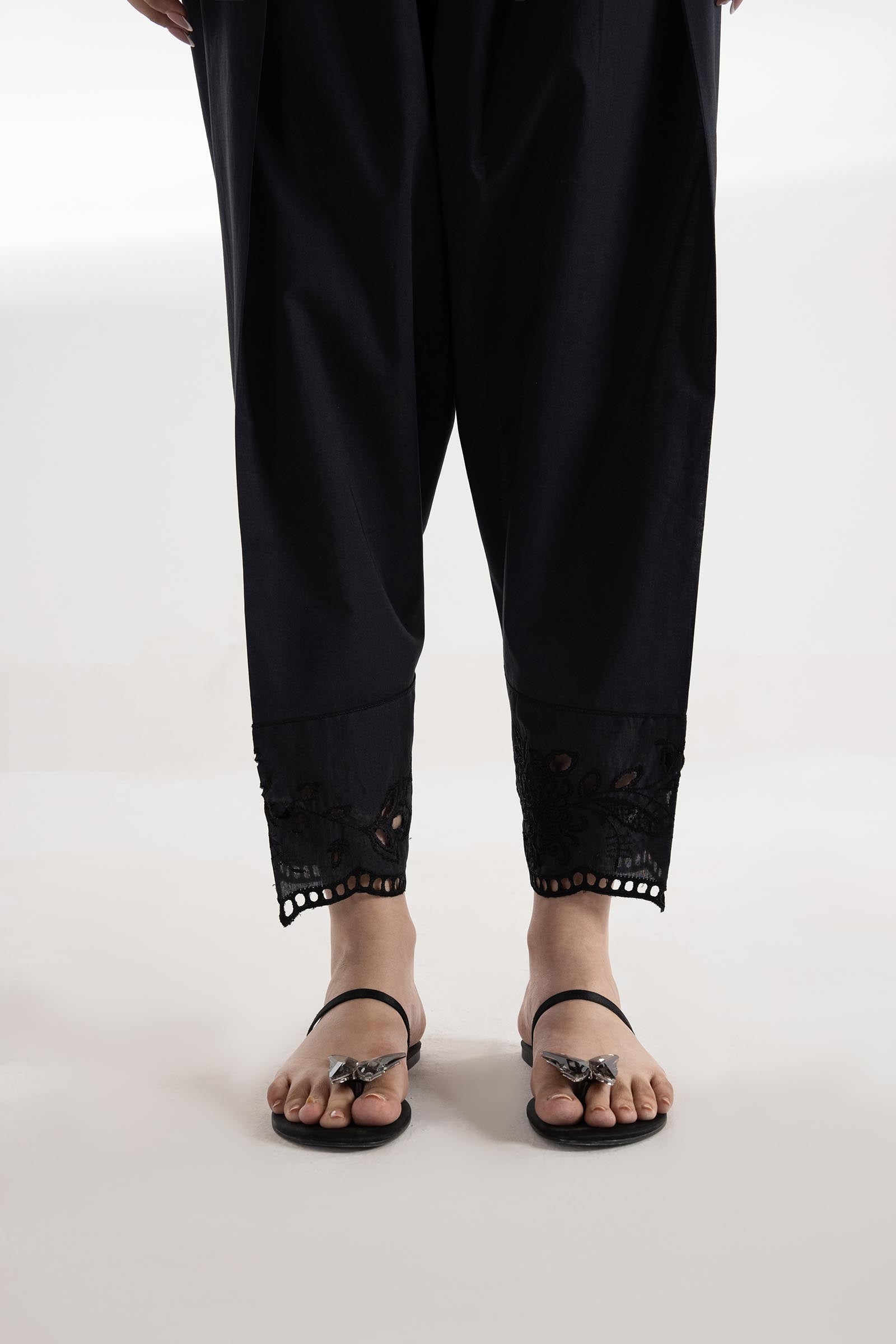 Stitched Embroidered Cambric Skinny Shalwar Main image