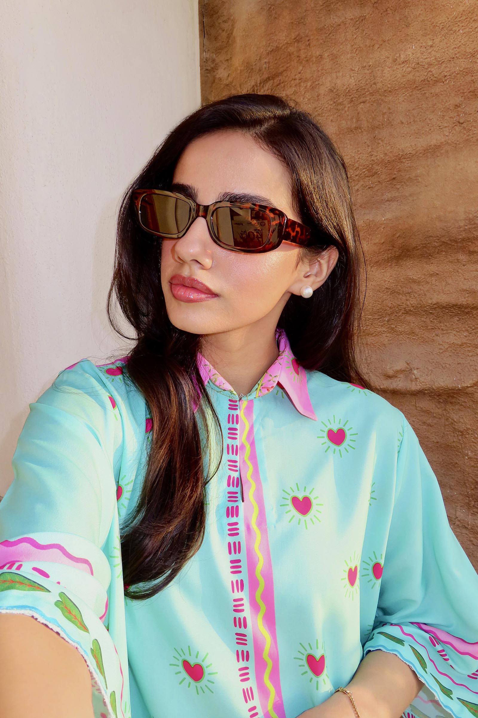 Stitched Printed Lawn West Shirt + Culotte