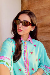 Stitched Printed Lawn West Shirt + Culotte